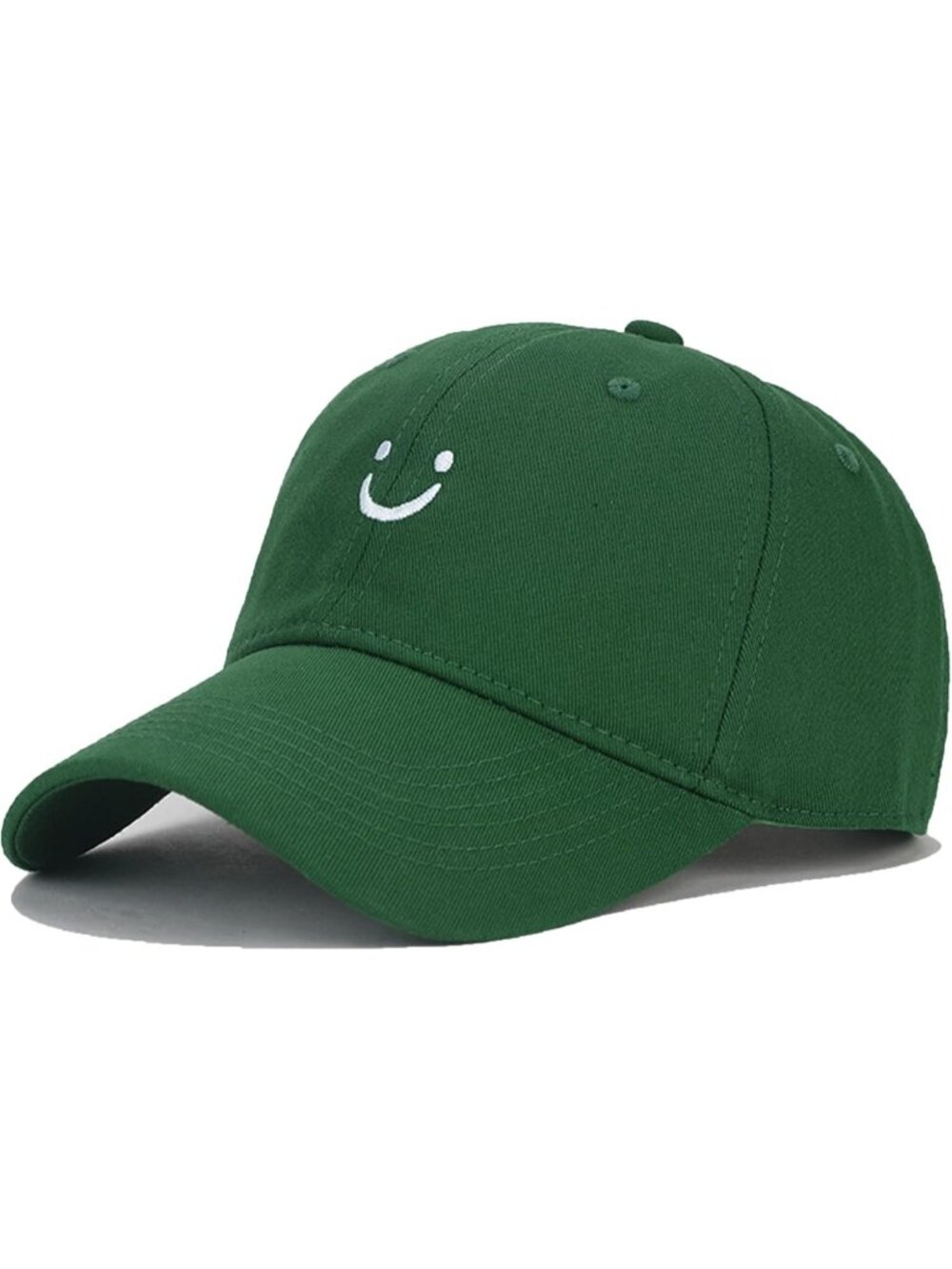 🎃Unisex Green Low Profile Adjustable Cotton Dad Hat Smile Face Baseball Caps
